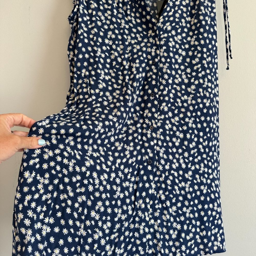 Code x Mode NWT Floral Sleeveless Vneck Button Down Mini Dress Women's MEDIUM - Picture 5 of 8